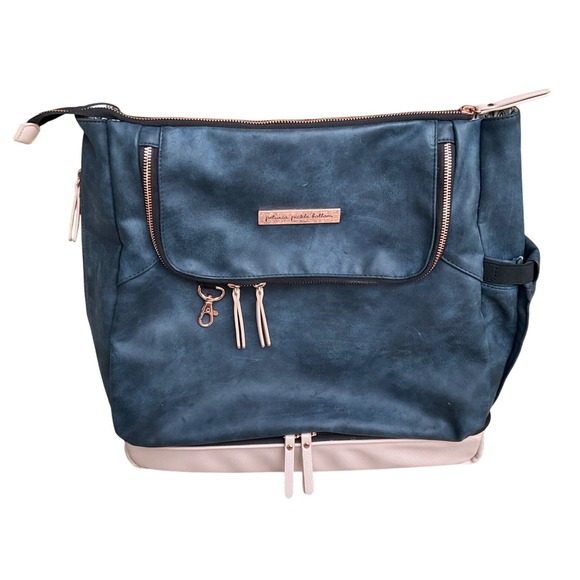 Petunia Pickle Bottom Other - Petunia pickle bottom Pivot Pack indigo‎ blush diaper bag backpack leather vegan
